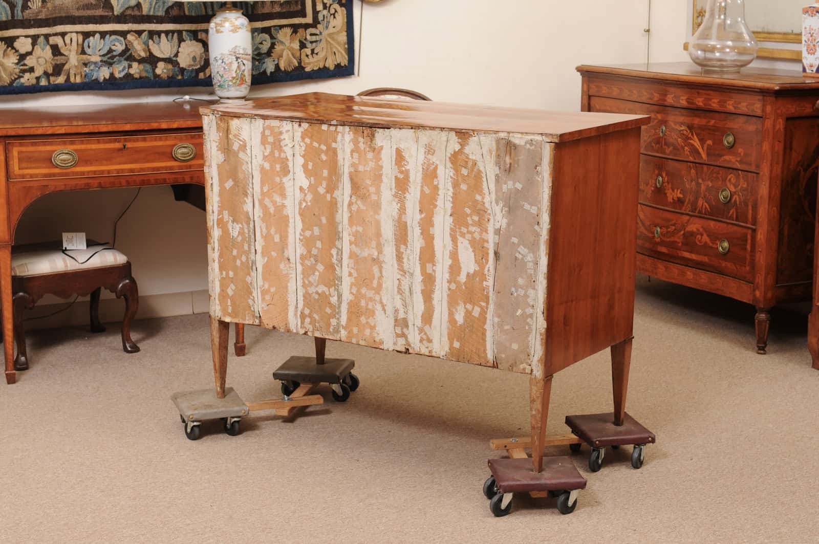 Fruitwood Tuscan Three Drawer Neoclassical Commode ca. 1790 - Image 8
