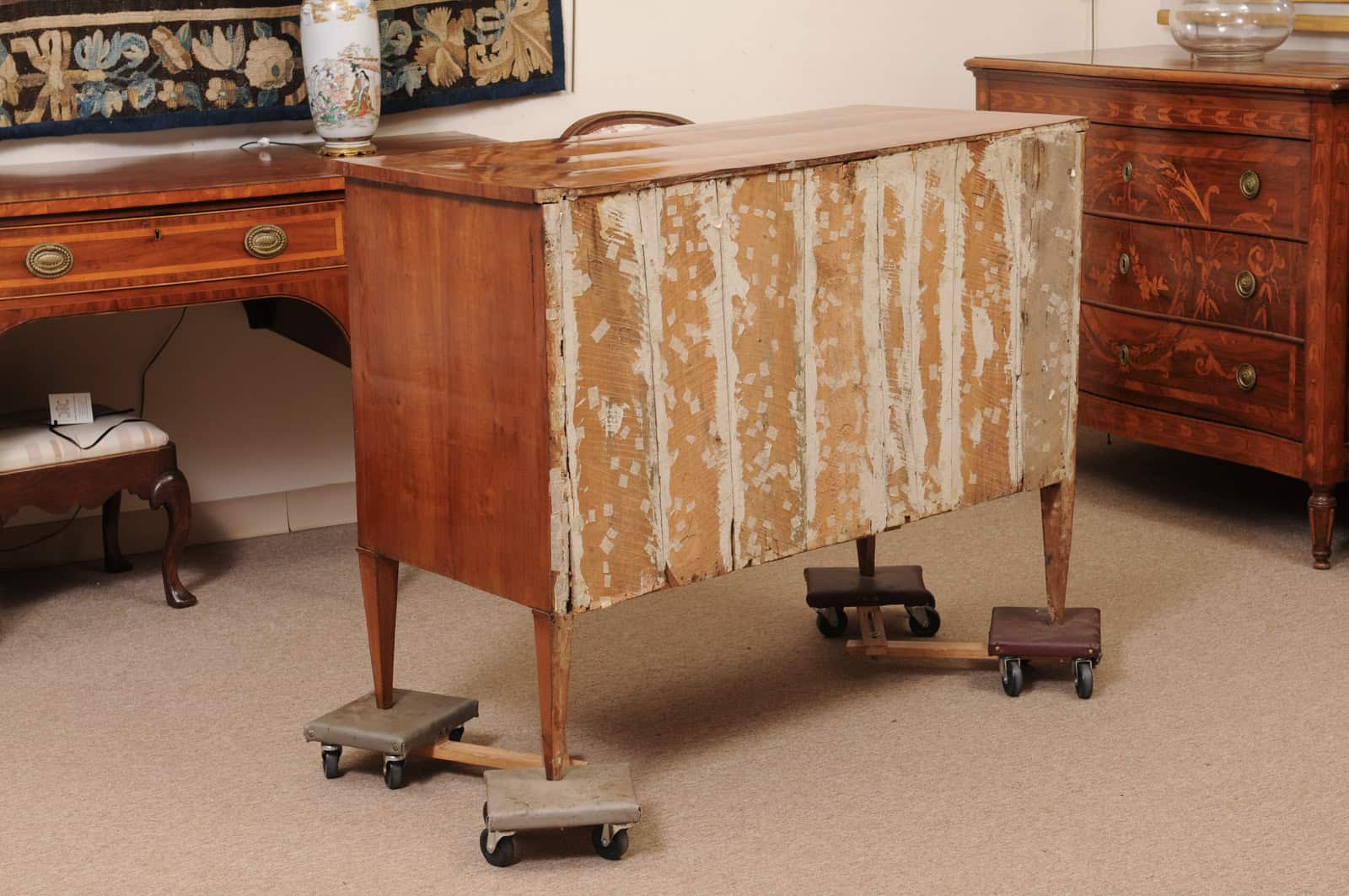 Fruitwood Tuscan Three Drawer Neoclassical Commode ca. 1790 - Image 10