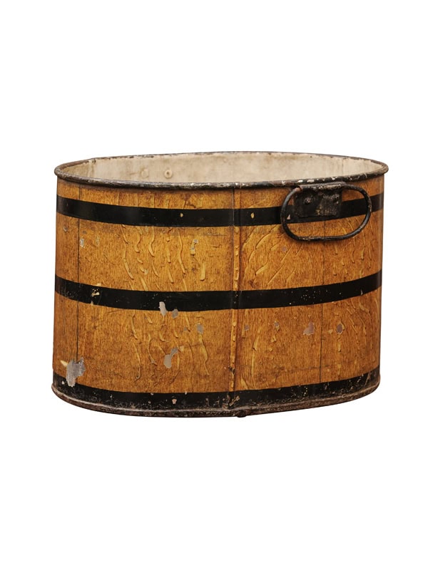 Faux Grain Painted Bucket, Early 20th Century