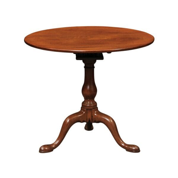 19th Century English Mahogany Tilt Top Table with Tripod Base - Image 2