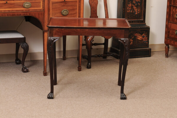 18th Century English Mahogany Chippendale Tea Table with Dish Top & Paw Feet - Image 13
