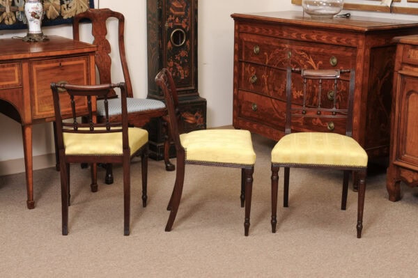 Set of Six (6) 19th Century English Regency Mahogany Dining Chairs - Image 14