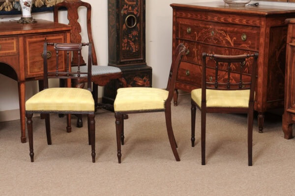 Set of Six (6) 19th Century English Regency Mahogany Dining Chairs - Image 16