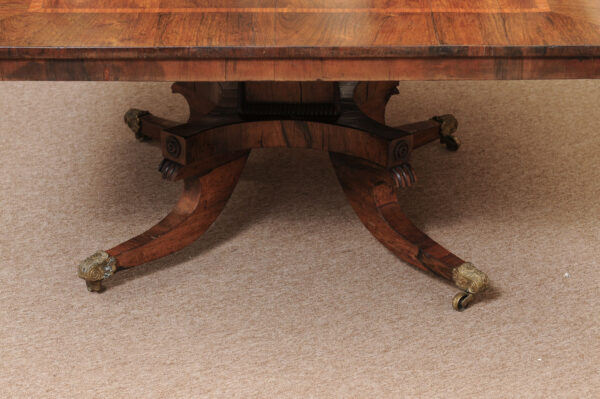 Square 19th Century English Rosewood Coffee Table (cut down from original dining height) - Image 14