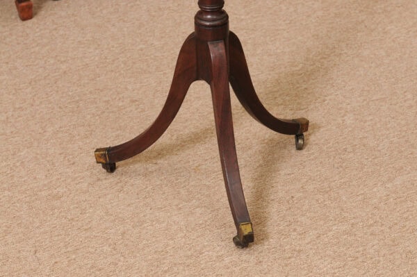 English George III Mahogany Music Stand with Tripod Base and Brass Castors, ca. 1800 - Image 14