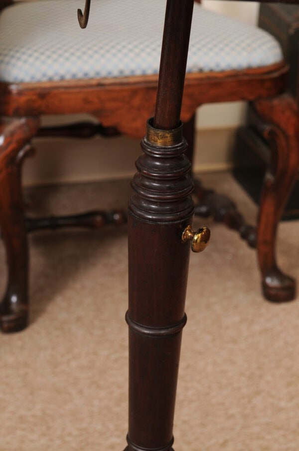English George III Mahogany Music Stand with Tripod Base and Brass Castors, ca. 1800 - Image 15