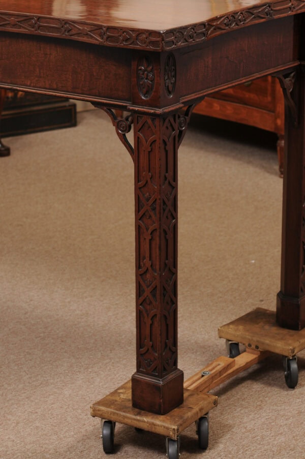 Impressive George III Chippendale Style Mahogany Server Table with Blind Fretwork & Carved Frieze, Early 19th Century - Image 13