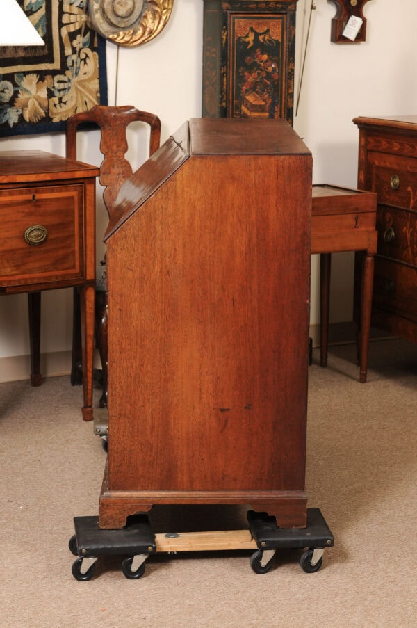 18th Century English Georgian Mahogany Slant Front Bureau - Image 13