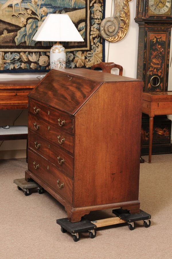 18th Century English Georgian Mahogany Slant Front Bureau - Image 14
