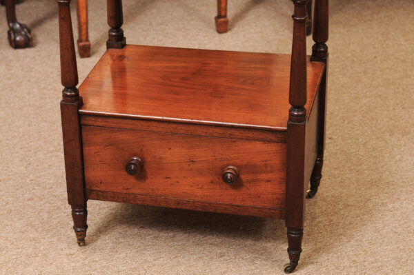 English 19th Century "What Not" Etagere in Mahogany with 4 Tiers and Drawer Below - Image 15