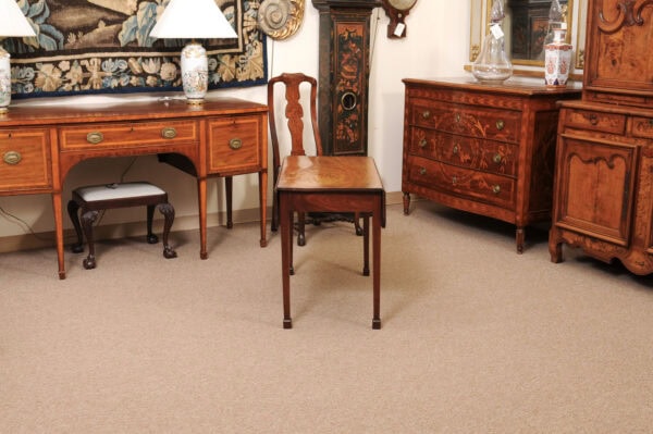 English 18th Century Chippendale Mahogany Pembroke Table with Drawer, Drop Leaves and Block Feet - Image 9
