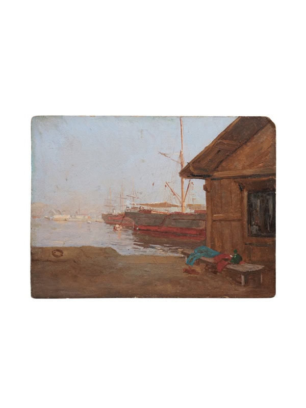 Oil on Board Seascape Painting, France