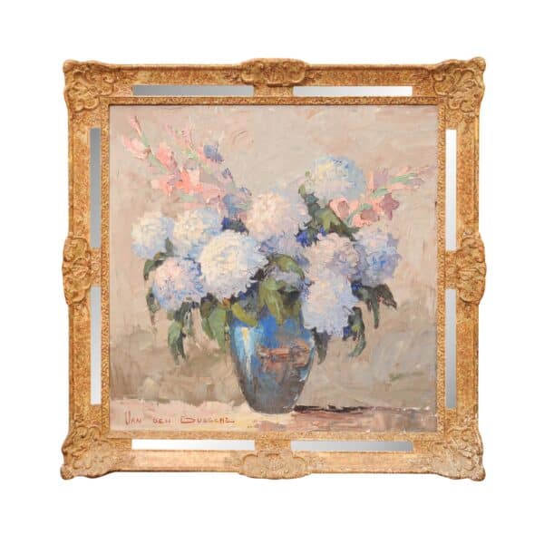 Giltwood French Framed Oil on Canvas Floral Painting - Image 2