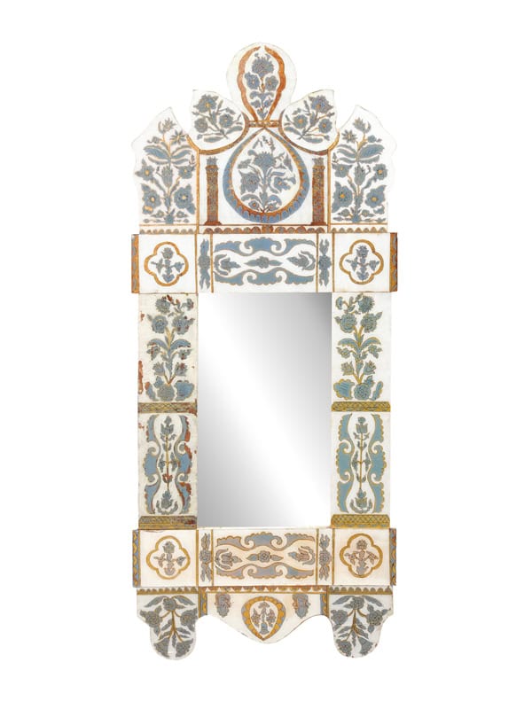 Eglomise Mirror Moroccan 20th Century