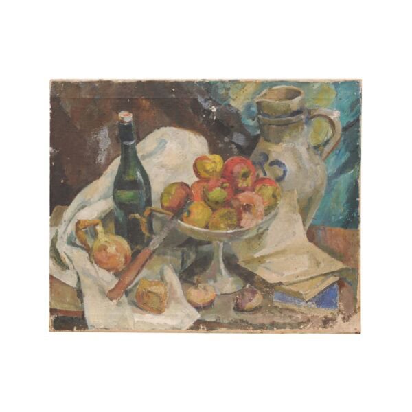 Oil on Canvas Still Life Painting, France ca. 1920 - Image 2