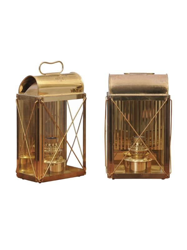 Pair of Brass Train Lanterns
