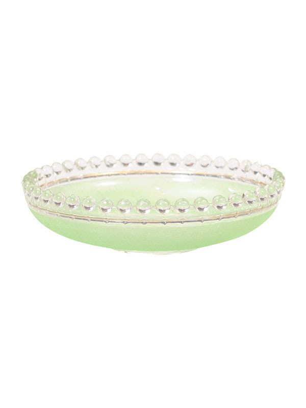 French Art Deco Glass Compotier / Salad Bowl