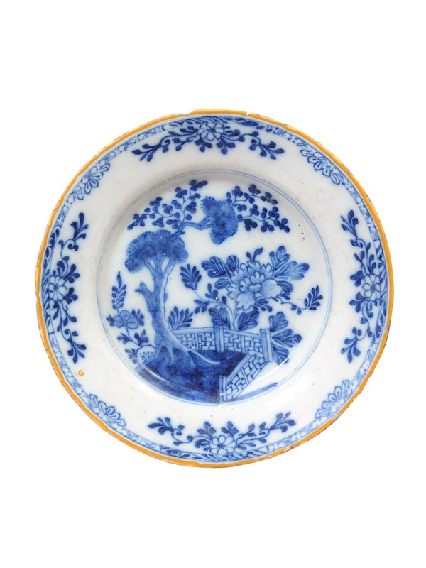Set of 2 18th Century Delft Blue & White Plates. PRICE PER EACH. - Image 2