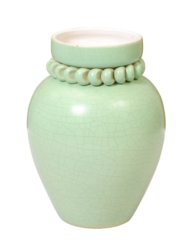 Celadon Vase, French Art Deco