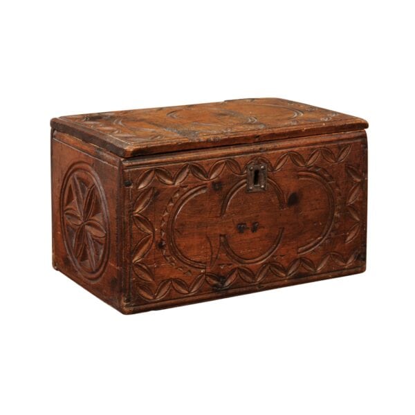 18th Century Walnut Coffer from the Swiss Alps - Image 2
