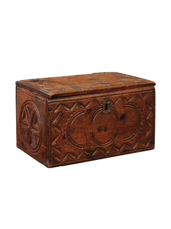 18th Century Walnut Coffer from the Swiss Alps