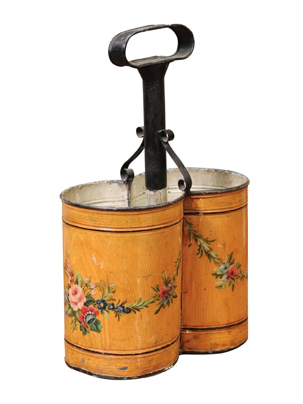 Charles X Painted Tole Refraishisious, France ca. 1825
