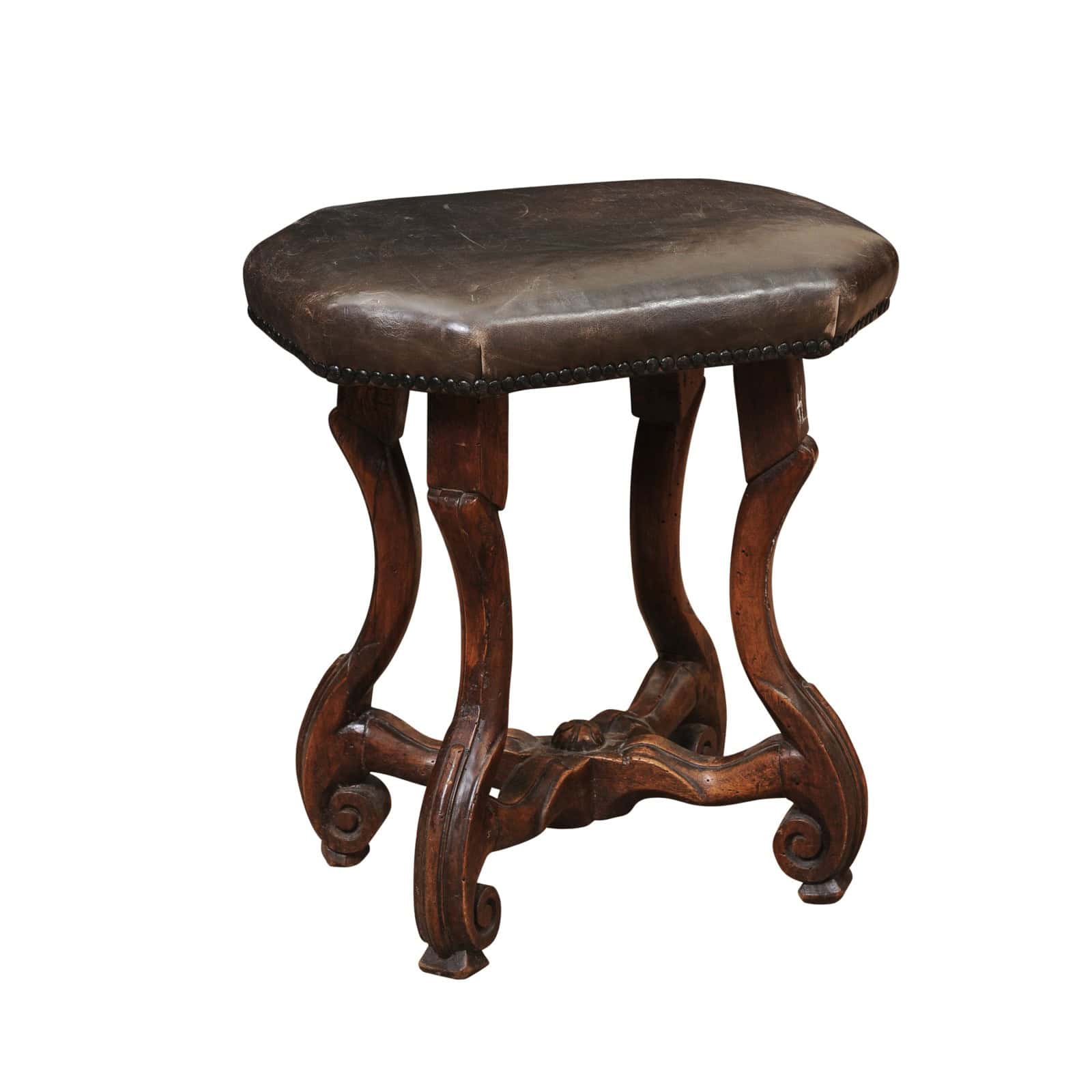 17th Century Italian Baroque Bench in Walnut - Image 2