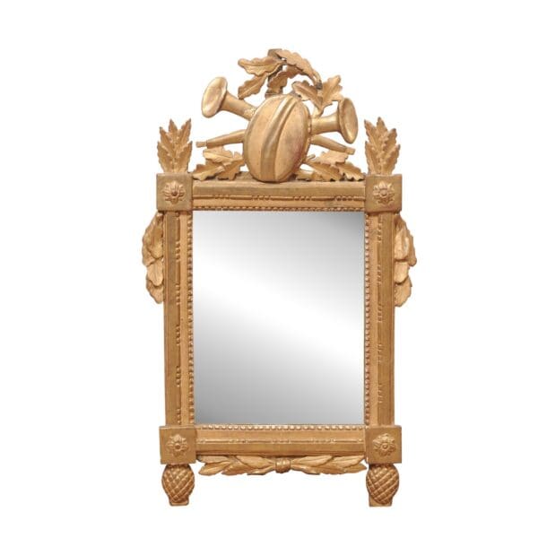 18th Century French Louis XVI Giltwood Mirror - Image 2