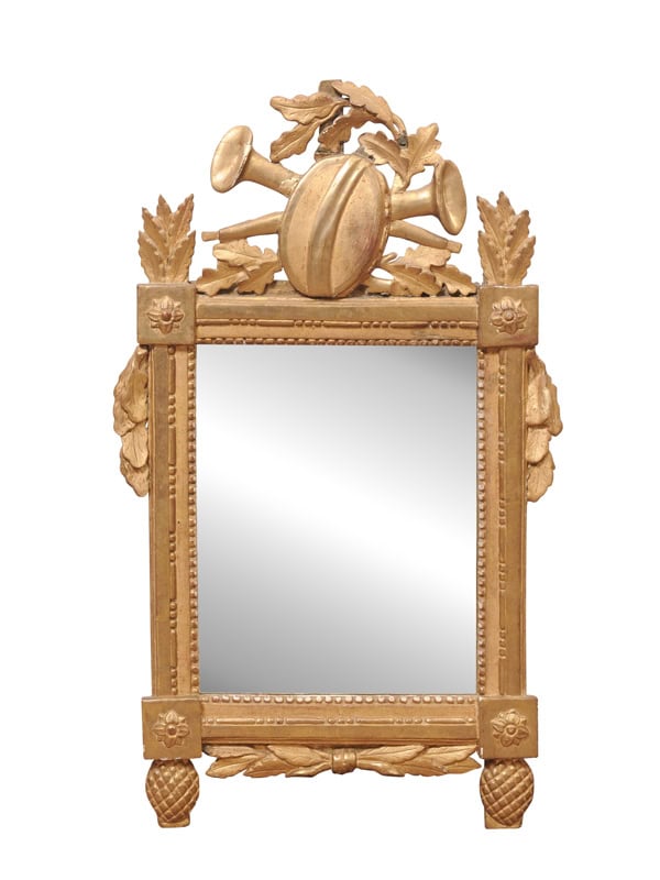 18th Century French Louis XVI Giltwood Mirror