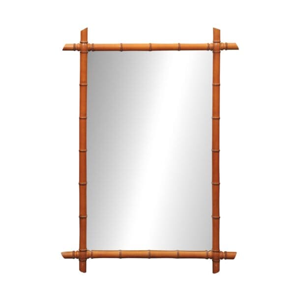 Bamboo Mirror France ca. 1880 - Image 2