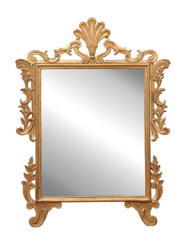 Large Italian Neoclassical Giltwood Mirror, Late 18th Century