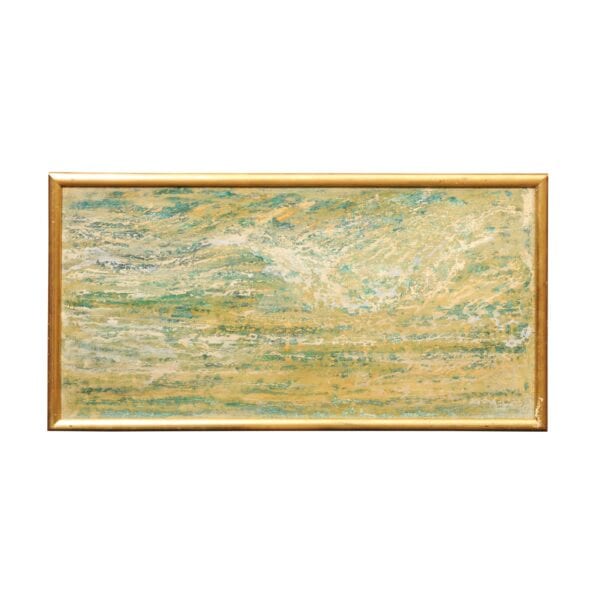 Mid Century French Giltwood Framed Oil on Board Abstract Painting - Image 2