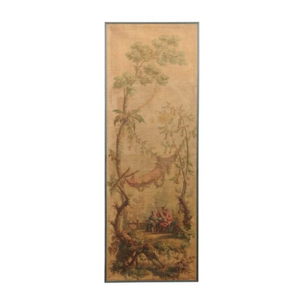 Large Framed Oil on Canvas Chinoiserie Scene Painting, 19th Century France - Image 2