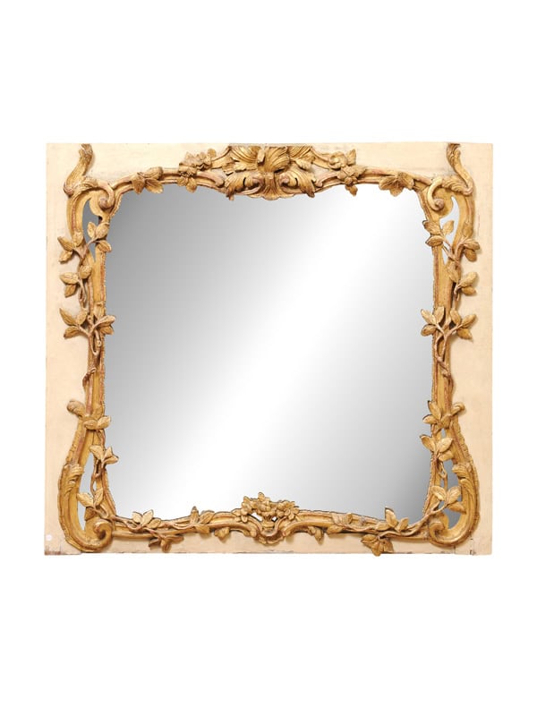 18th Century French Louis XV Trumeau Mirror