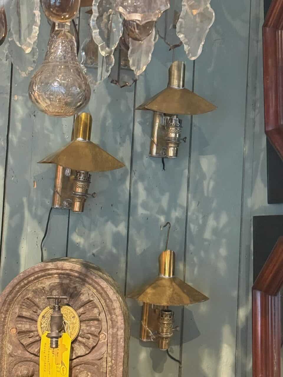 Set of 6 Sconces Brass ca. 1860 France. PRICED PER PAIR.