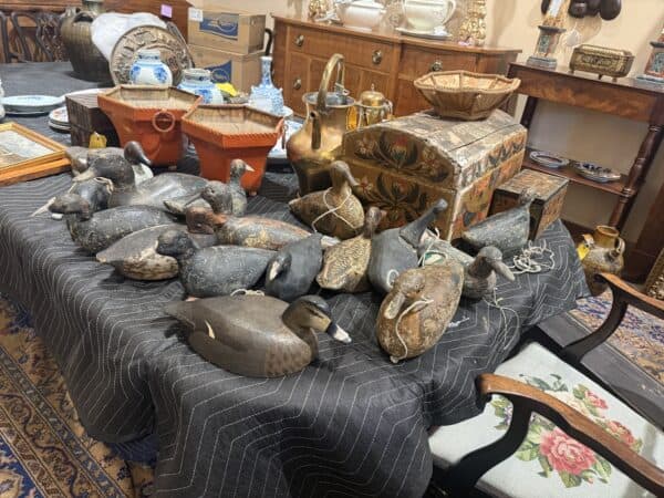 Set of 26 Wooden Duck Decoys, France, 19th Century (PRICED AS SINGLES)