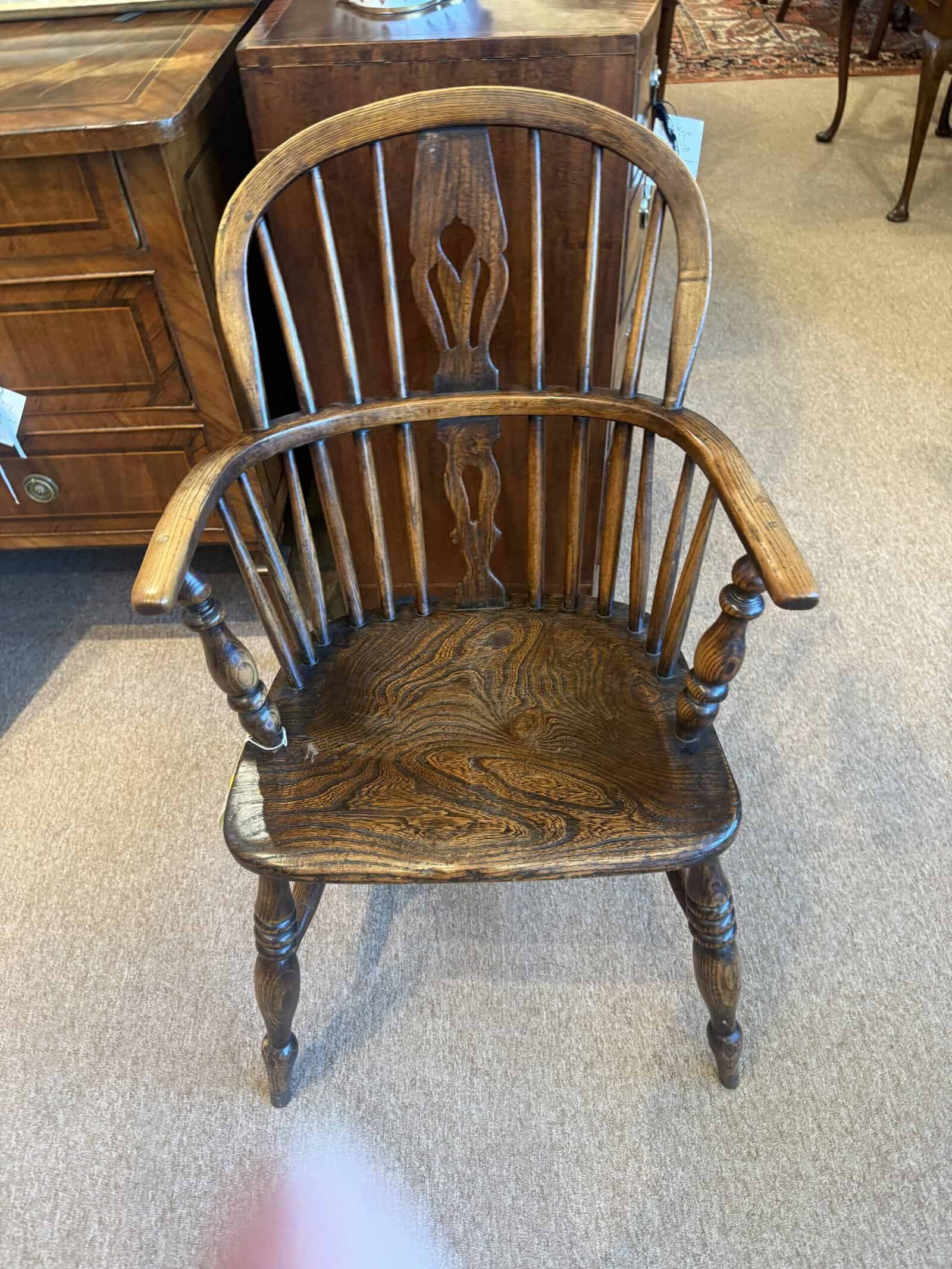 19th Century English Windsor Elm Chair