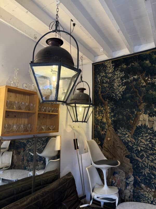Set of 4 French Copper Lanterns. PRICED INDIVIDUALLY.