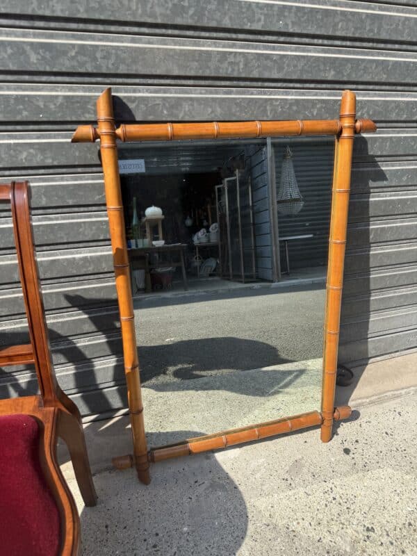 Bamboo Mirror France ca. 1880