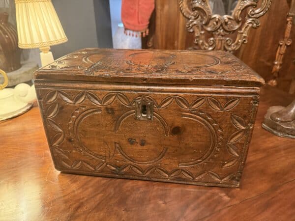 18th Century Walnut Coffer from the Swiss Alps