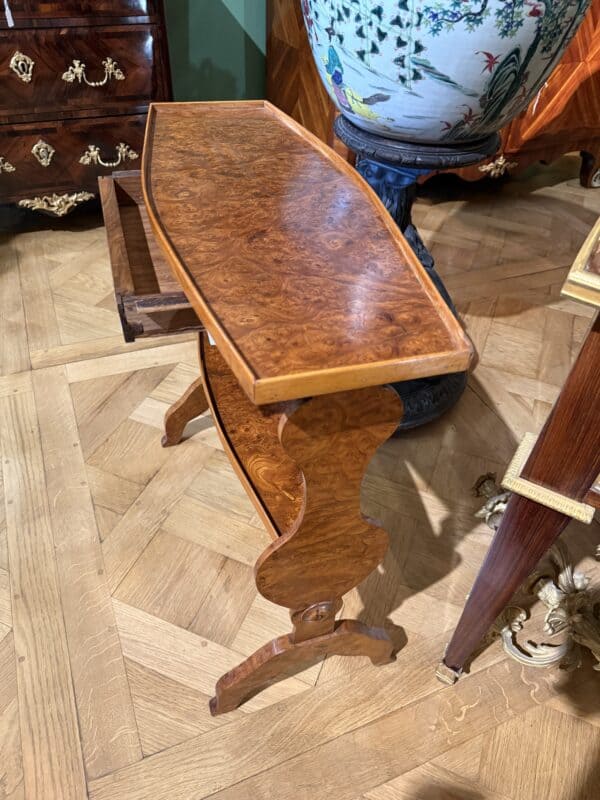 French Directoire Burled Elm Occasional Table, ca. 1800