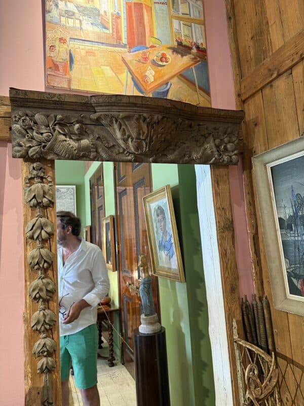 18th Century French Architectural Element with Garland