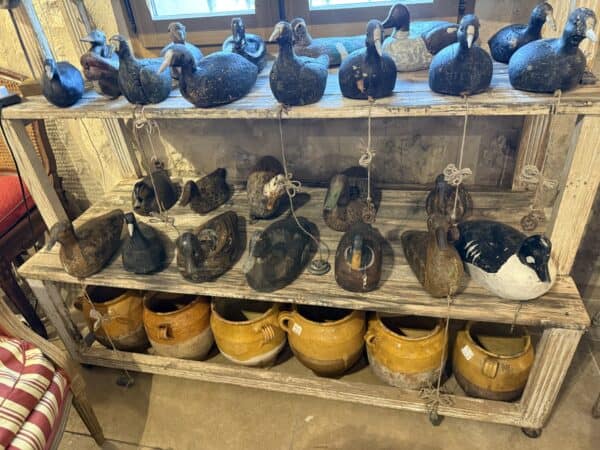 Set of 26 19th Century French Wooden Duck Decoys. PRICED INDIVIDUALLY.