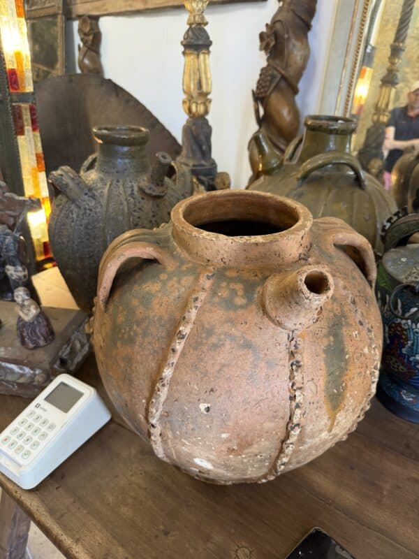 Set of 3 19th Century French Glazed Terracotta Storage Jars(PRICED INDIVIDUALLY)
