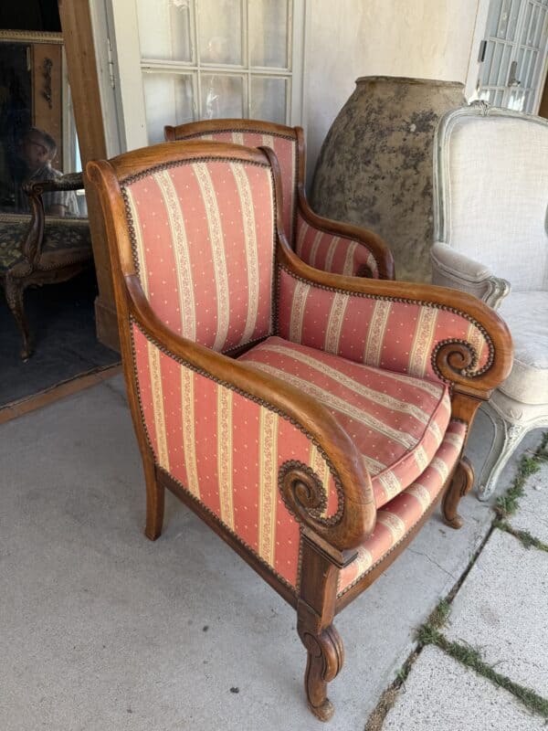 Pair of Restoration Period Bergeres, France 19th Century