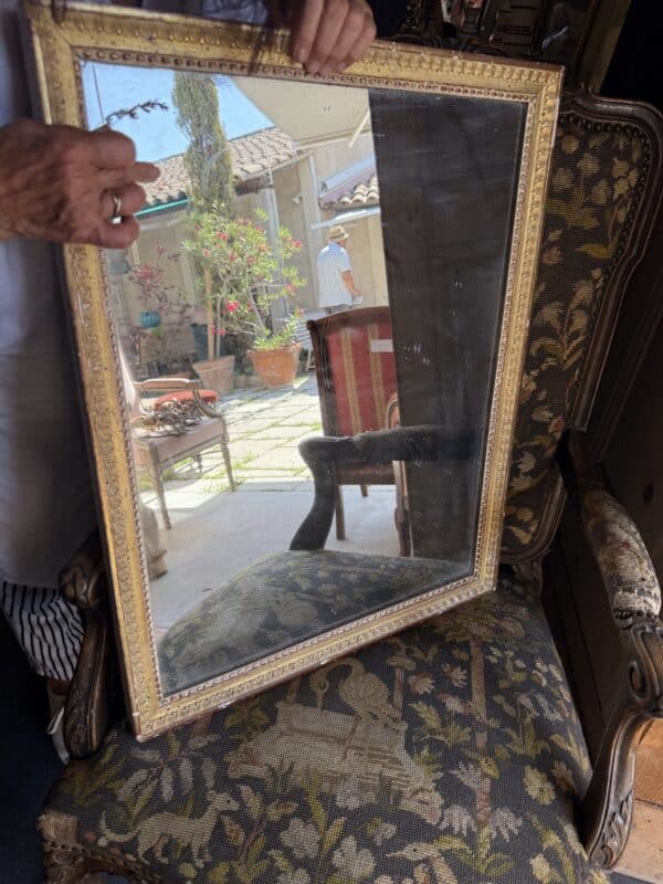 French Louis XVI Giltwood Mirror ca. 1800