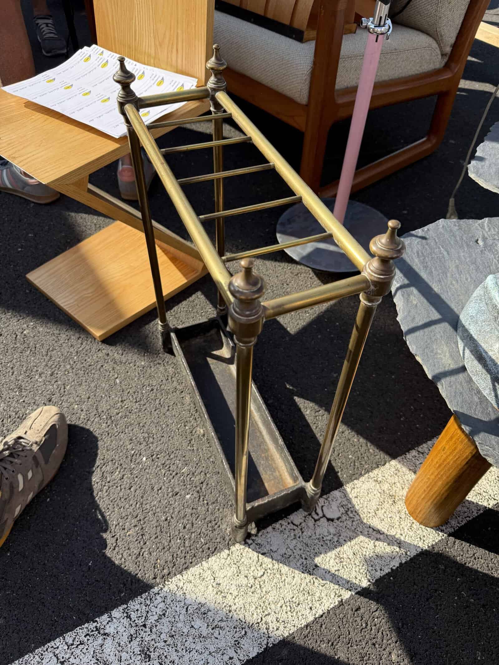 Brass Umbrella Stand, France ca. 1900