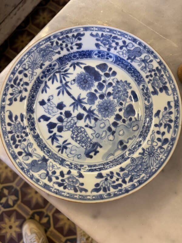 18th Century Blue & White Chinese Export Plate