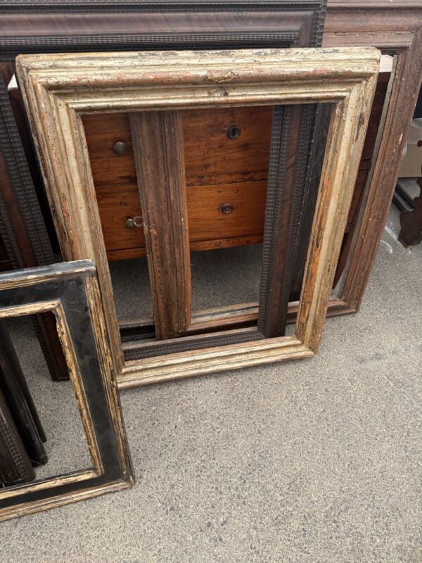 17th Century Italian Silver Giltwood Frame, for Mirror