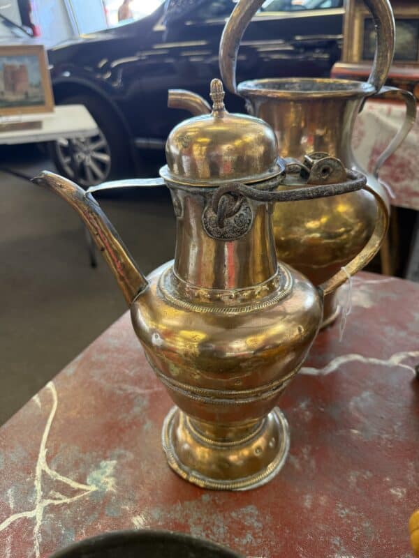 17th Century Italian Copper & Brass Pitcher